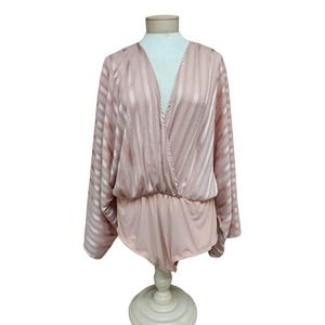 Charlotte Russe Women's 2 X Blouse Leotard light pink CD sissy